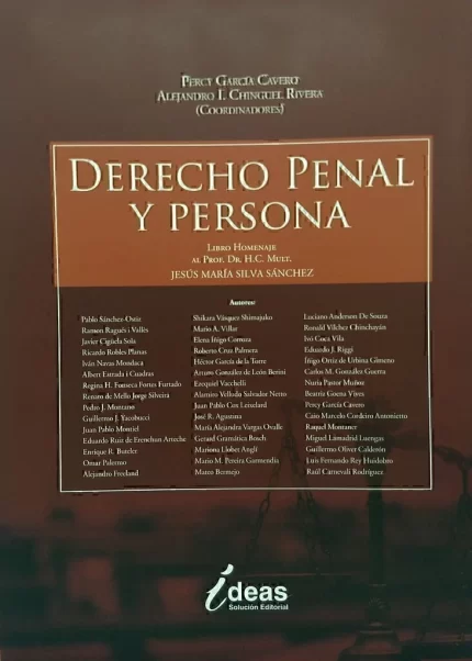 DERECHO PENAL Y PERSONA