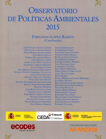 OBSERVATORIO DE POLÍTICAS AMBIENTALES 2015