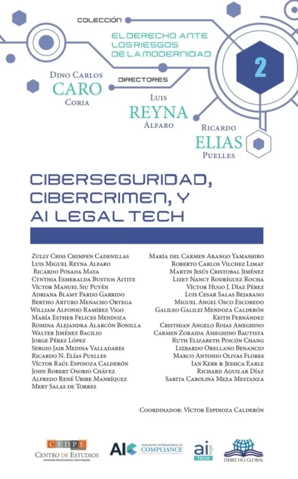 Ciberseguridad, cibercrimen, IA, Legal Tech.